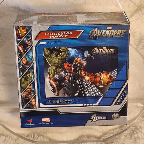 Marvel Avengers 100-Pc Lenticular 3D Poster Puzzle (12"x9") – Cardinal - Picture 3 of 6